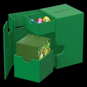 Ultimate Guard Flip'n'Tray Monocolor Deck Case 100+ (Green)