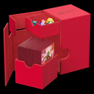 Ultimate Guard Flip'n'Tray Monocolor Deck Case 100+ (Red)