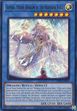 Saffira, Divine Dragon of the Voiceless Voice (V.1 - Ultra Rare) - Legacy of Destruction (Ultra Rare) [034]