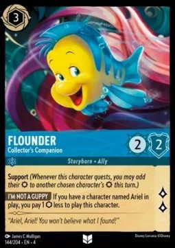 Flounder - Collector's Companion - Ursula's Return (Uncommon) [144]