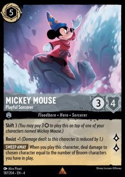 Mickey Mouse - Playful Sorcerer (V.1) - Ursula's Return (Rare) [187]