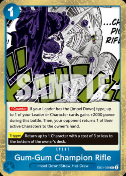 Gum-Gum Champion Rifle (EB01-028) - Memorial Collection (Rare) [028]