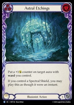 Astral Etchings (Blue) (Regular) - Part the Mistveil (Rare) [MST-136]