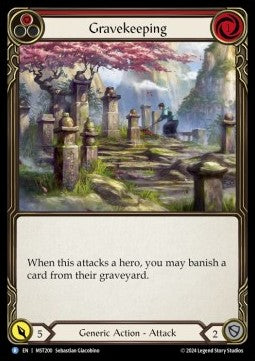 Gravekeeping (Red) (Regular) - Part the Mistveil (Rare) [MST-200]