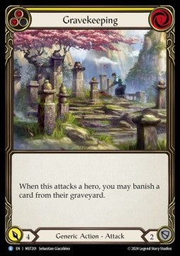 Gravekeeping (Yellow) (Regular) - Part the Mistveil (Rare) [MST-201]
