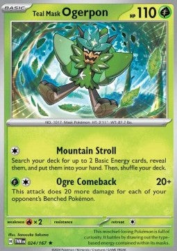 Teal Mask Ogerpon - Twilight Masquerade (Rare) [024]