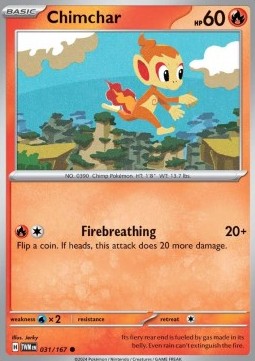 Chimchar - Twilight Masquerade (Common) [031]
