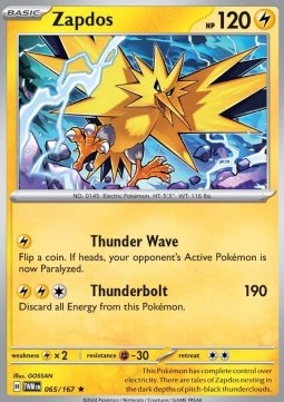 Zapdos - Twilight Masquerade (Rare) [065]