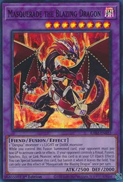 Masquerade the Blazing Dragon (V.1 - Super Rare) - 25th Anniversary Rarity Collection II (Super Rare) [022]