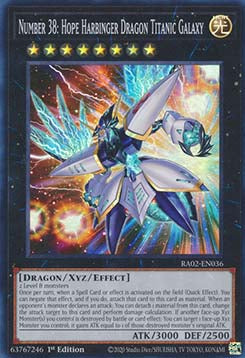 Number 38: Hope Harbinger Dragon Titanic Galaxy (V.1 - Super Rare) - 25th Anniversary Rarity Collection II (Super Rare) [036]