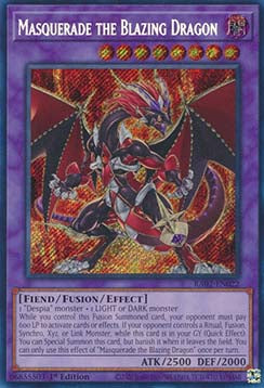 Masquerade the Blazing Dragon (V.3 - Secret Rare) - 25th Anniversary Rarity Collection II (Secret Rare) [022]
