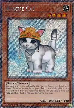 Rescue Cat (V.7 - Platinum Secret Rare) - 25th Anniversary Rarity Collection II (Platinum Secret Rare) [001]