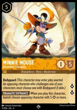 Minnie Mouse - Musketeer Champion (V.1) - Ursula's Return (Super Rare) [17]