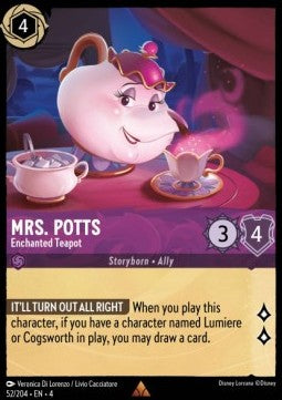 Mrs. Potts - Enchanted Teapot - Ursula's Return (Rare) [52]