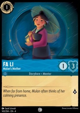 Fa Li - Mulan's Mother - Ursula's Return (Common) [143]