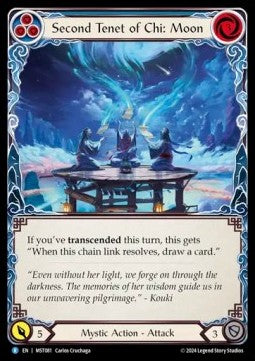 Second Tenet of Chi: Moon (Rainbow Foil) - Part the Mistveil (Rare) [MST-081]