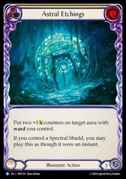 Astral Etchings (Yellow) (Rainbow Foil) - Part the Mistveil (Rare) [MST-135]