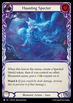 Haunting Specter (Red) (Regular) - Part the Mistveil (Rare) [MST-140]