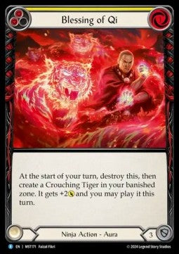 Blessing of Qi (Yellow) (Regular) - Part the Mistveil (Rare) [MST-171]