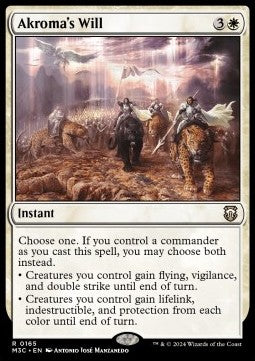 Akroma's Will - Commander: Modern Horizons 3 (Rare) [M3C-165]