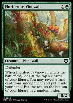 Floriferous Vinewall - Commander: Modern Horizons 3 (Common) [228]