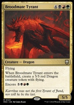 Broodmate Tyrant - Commander: Modern Horizons 3 (Rare) [123]
