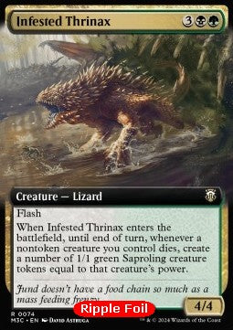 Infested Thrinax (V.2) - Commander: Modern Horizons 3: Extras (Rare) [74]