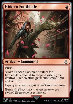 Hidden Footblade - Universes Beyond: Assassin's Creed (Uncommon) [34]