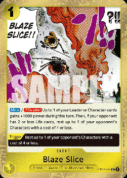 Blaze Slice (OP07-116) - 500 Years into the Future (Rare) [116]