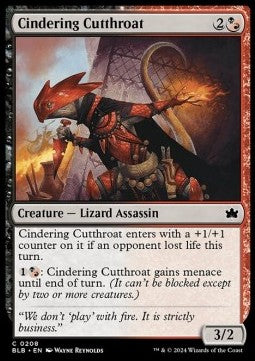 Cindering Cutthroat - Bloomburrow (Common) [208]