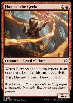 Flamecache Gecko - Bloomburrow (Uncommon) [135]