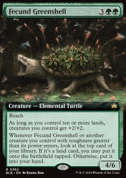 Fecund Greenshell - Bloomburrow: Extras (Rare) [XBLB-362]