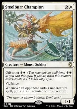 Steelburr Champion - Commander: Bloomburrow (Rare) [BLC-12]