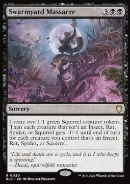 Swarmyard Massacre - Commander: Bloomburrow (Rare) [BLC-20]