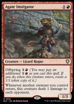 Agate Instigator - Commander: Bloomburrow (Rare) [BLC-21]