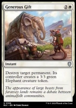 Generous Gift - Commander: Bloomburrow (Uncommon) [BLC-106]