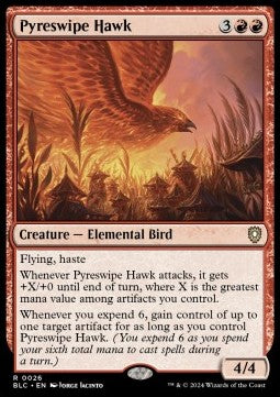 Pyreswipe Hawk - Commander: Bloomburrow (Rare) [26]