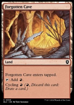 Forgotten Cave - Commander: Bloomburrow (Common) [BLC-305]