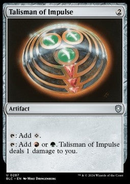 Talisman of Impulse - Commander: Bloomburrow (Uncommon) [BLC-287]