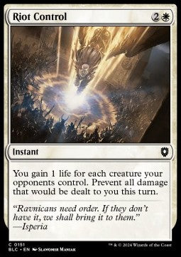 Riot Control - Commander: Bloomburrow (Common) [BLC-151]