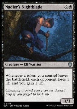 Nadier's Nightblade - Commander: Bloomburrow (Uncommon) [184]