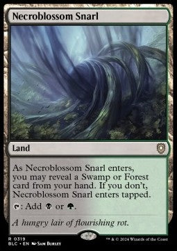 Necroblossom Snarl - Commander: Bloomburrow (Rare) [BLC-319]