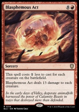 Blasphemous Act - Commander: Bloomburrow (Rare) [BLC-114]