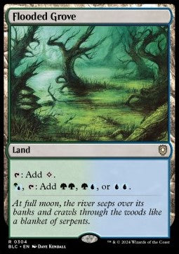 Flooded Grove - Commander: Bloomburrow (Rare) [BLC-304]