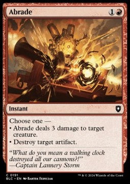 Abrade - Commander: Bloomburrow (Common) [BLC-191]