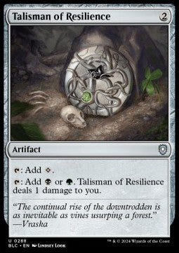 Talisman of Resilience - Commander: Bloomburrow (Uncommon) [BLC-288]