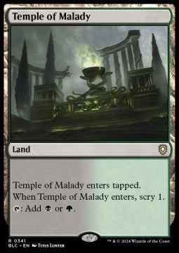 Temple of Malady - Commander: Bloomburrow (Rare) [BLC-341]