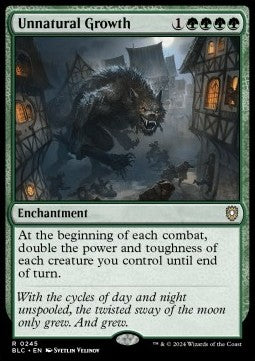 Unnatural Growth - Commander: Bloomburrow (Rare) [BLC-245]