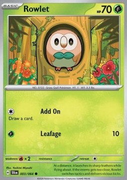 Rowlet - Shrouded Fable (Common) [003]