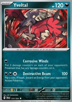 Yveltal - Shrouded Fable (Uncommon) [035]
